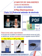 4 PILAS ELECTROQUIMICAS - Parte 1 Potencial Estándar de Reducción