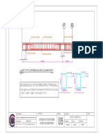 Details of Floor Beam Along Column Row 1