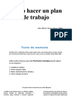 Cómo Hacer Un Plan de Trabajo