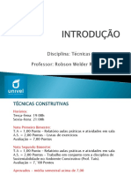 Tecnicas Construtivas - Aula 01 - Introdução