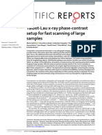 Talbot-Lau X-Ray Phase-Contrast Setup For Fast Scanning of Large Samples