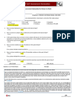 COVID-19 Self-Assessment Declaration - ANISUR