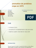 Consommation de Protéine en Europe en 1973