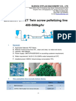 PET Flakes Pelletizing Line 400-500kghr 8.10.2020 PDF