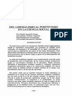 Del Liberalismo Al Positivismo en La Ciencia Social - Orlando Jaramillo Gomez