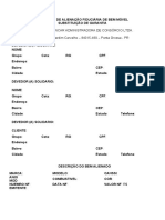 ALIENAÇÃO FIDUCIÁRIA SUB GARANTIA C AVAL - em Branco