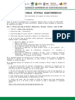 Convocatoria Título Electrónico