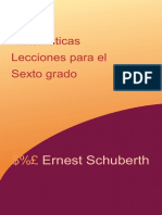 Matemática. Lecciones para El Sexto Grado PDF