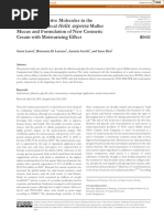 Dosage of Bioactive Molecules in The Nutricosmeceutical Helix Aspersa Muller Mucus and Formulation of New Cosmetic Cream With Moisturizing Effect