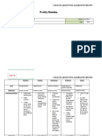 Weekly Planning - 13th To 17th - Secondary I