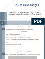 Método Da Falsa Posição 13 - 05 - 2022