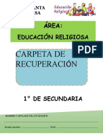 CARPETA DE RECUPERACIÓN 1ro - 2023