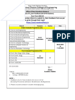 Feedback Schedule UG-PG - Even Term - 22-23 - VI & VIII Sem