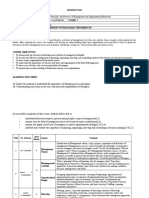 Principles and Practices of Management Course Outline - 2021