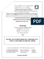 Etude Aux Eurocodes Du Tablier D'un Pont A Poutres en Beton Armé