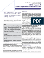 Body Mass Index in The Elderly and Its Correlation With Anthropometric Parameters Evaluated by Body Impedance