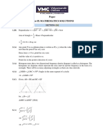 Class-IX Math Sample Paper-1 Solutions PDF