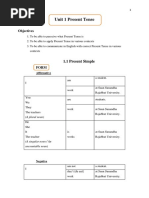 Unit 1 Present Tense