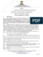 Estado de Sergipe Município de Poço Redondo Departamento de Licitações E Contratos