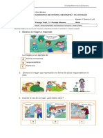 EVALUACION DIAGNOSTICA HISTORIA Segundo Basico