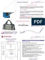 Instrucciones de Costura Maletín Multiusos Playero Ac0017b