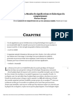 Chapitre 3. Mondes de Significations Et Dialectique Du Comportement