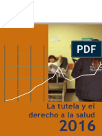 La Tutela y El Derecho A La Salud 2016