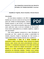 FRIGOTTO, CIAVATTA E RAMOS - O Trabalho Como Princípio Educativo No Projeto de Educação Integral de