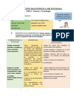 EVALUACION DIAGNOSTICA C y T 1°