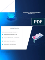 Lesson 12 Performance Optimization and Best Practices in SQL PDF