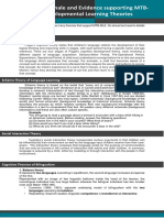 Theories J Rationale and Evidence Supporting MTB-MLE Developmental Learning Theories