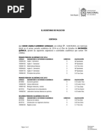 Primer Periodo Académico de 2014: Código Asignatura O Actividad Académica Créditos Calificación