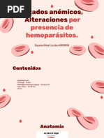 Estados Anémicos, Alteraciones Por Presencia de Hemoparásitos.