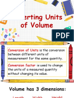 Converting Units of Volume