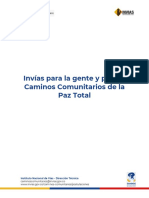 Documento Técnico Caminos Comunitarios de La Paz Total PDF