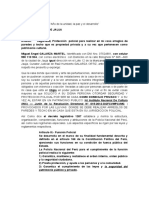 Silicitud de Apoyo Policial en Casa de Jauja