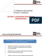 ACC2001 Lecture 7 Business Combinations I