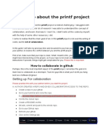 How To Go About The Printf Project