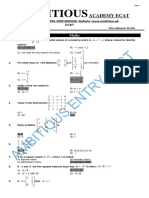 ECAT T2 ENGG Solved