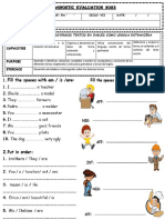 5to Inglés Evaluación Diagnostica