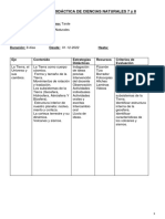 Propuesta Didactica de Ciencias Naturales 4to Grado