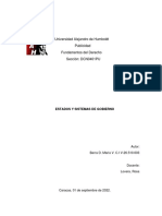 Trabajo Estados y Sistemas de Gobierno