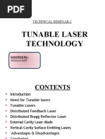 Tunable Laser Technology: Technical Seminar-I