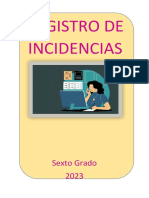 6º Reporte de Incidencia