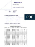 Memoria Descriptiva de Lote Rural