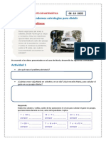 Aprendemos Estrategias para Dividir: Planteamiento de Problema