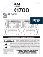 CD-X1700 - Manual Mezcladora