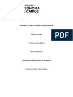 Errores y Conflictos Organizacionales