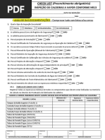 CHECK-LIST Inspeção Caldeiras (PADRÃO)