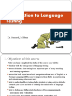 Introduction To Language Testing